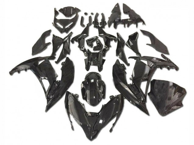 Noir Brillant Carénage Moto EX650 2017-2019 Noir Brillant Carénage Moto EX650 2017-2019
