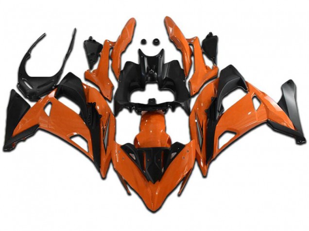 Orange Noir Carénage Moto EX650 2017-2019 Orange Noir Carénage Moto EX650 2017-2019