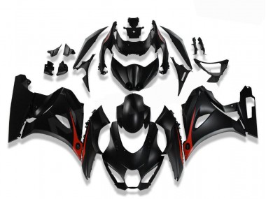 Noir Rouge Carénages Moto GSXR 1000 2017-2023