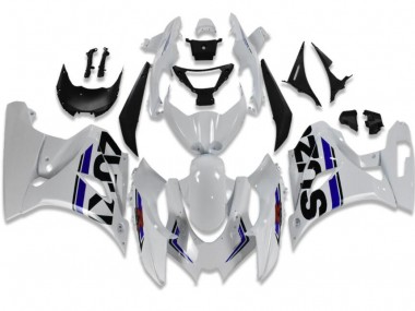 Blanc Bleu Carénage Moto GSXR 1000 2017-2023